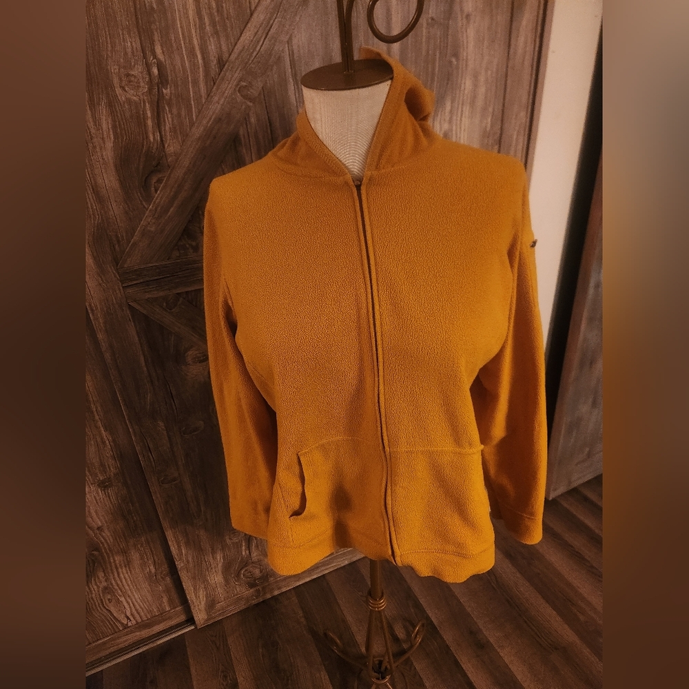 LL Bean Women's Mustard Yellow Zip-Up Jacket